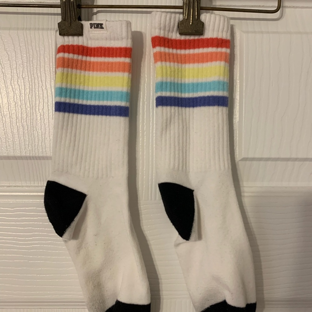 Pink Victoria Secret socks